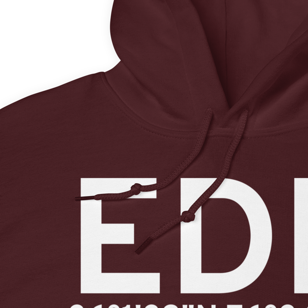 Edenton (KEDE) Airport Hoodie Sweatshirt 