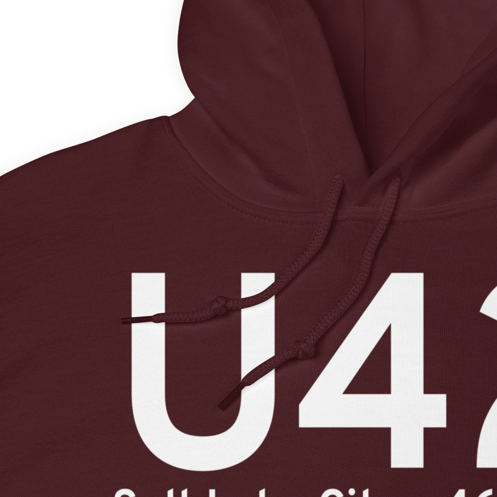 Salt Lake City (KU42) Airport Hoodie Sweatshirt 