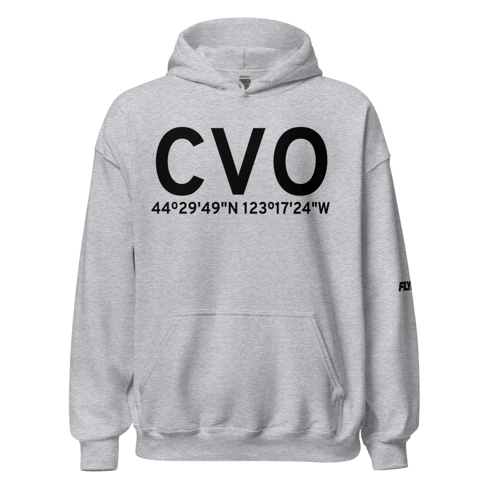 Corvallis (KCVO) Airport Hoodie Sweatshirt 