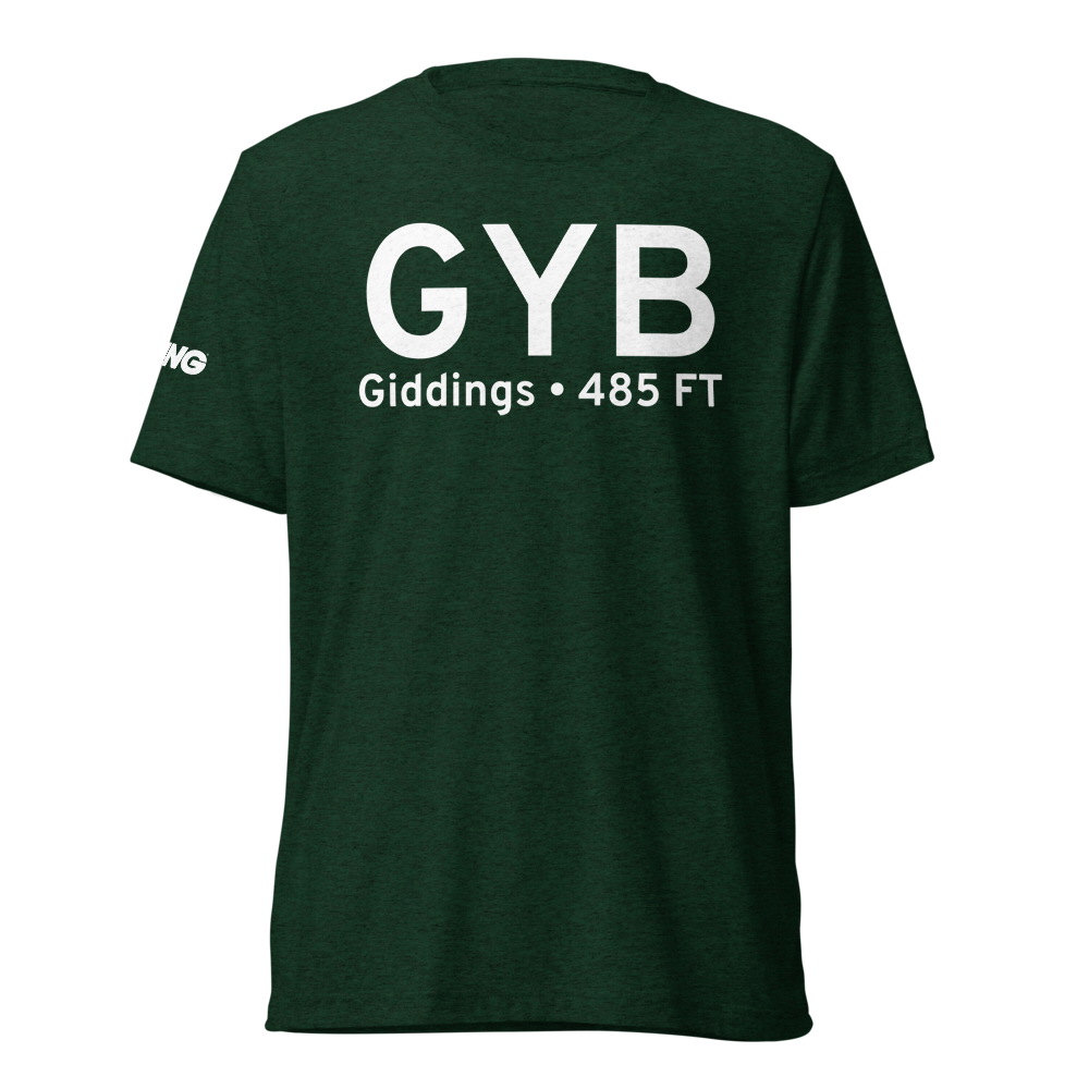 Giddings (KGYB) Airport Tri-blend T-Shirt 