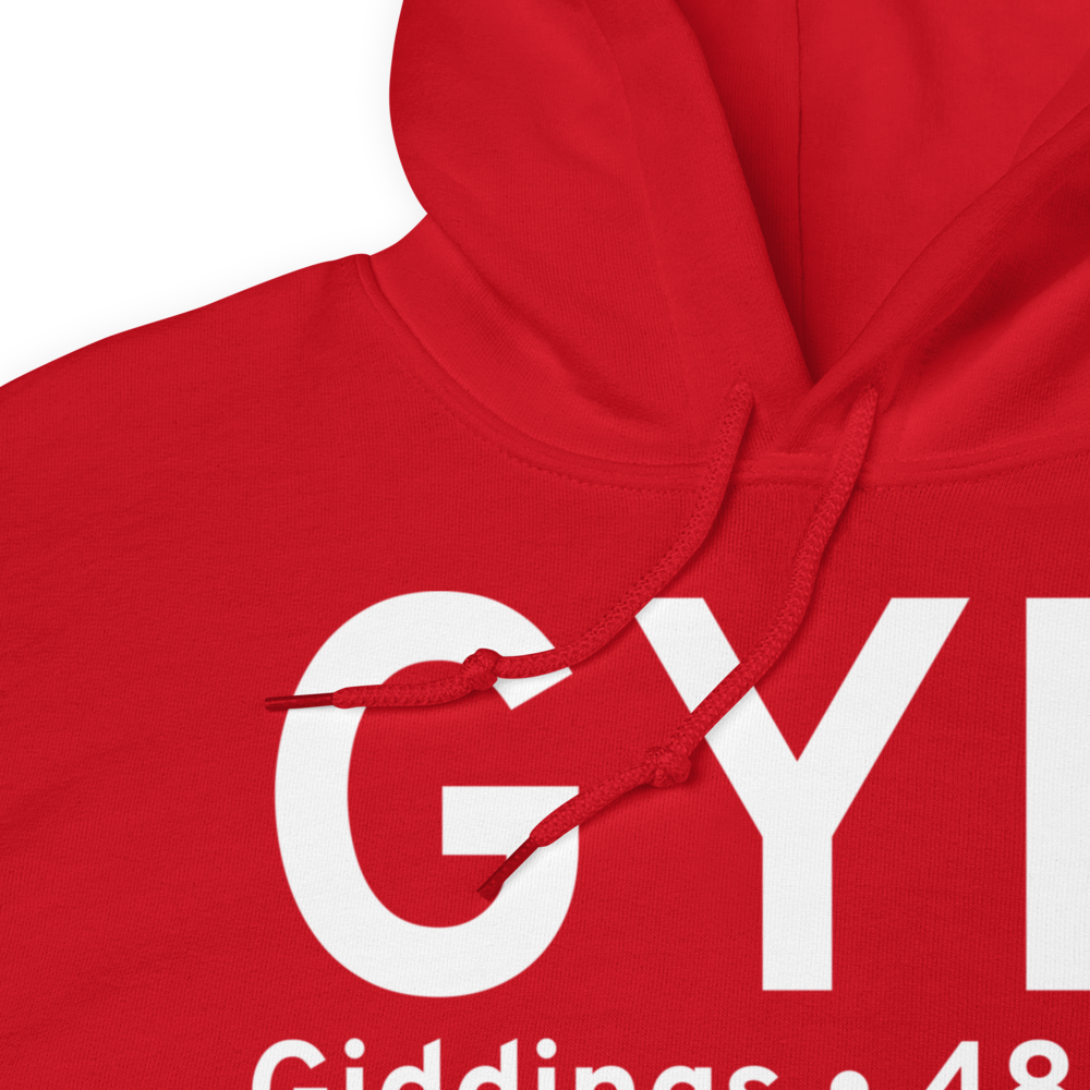 Giddings (KGYB) Airport Hoodie Sweatshirt 