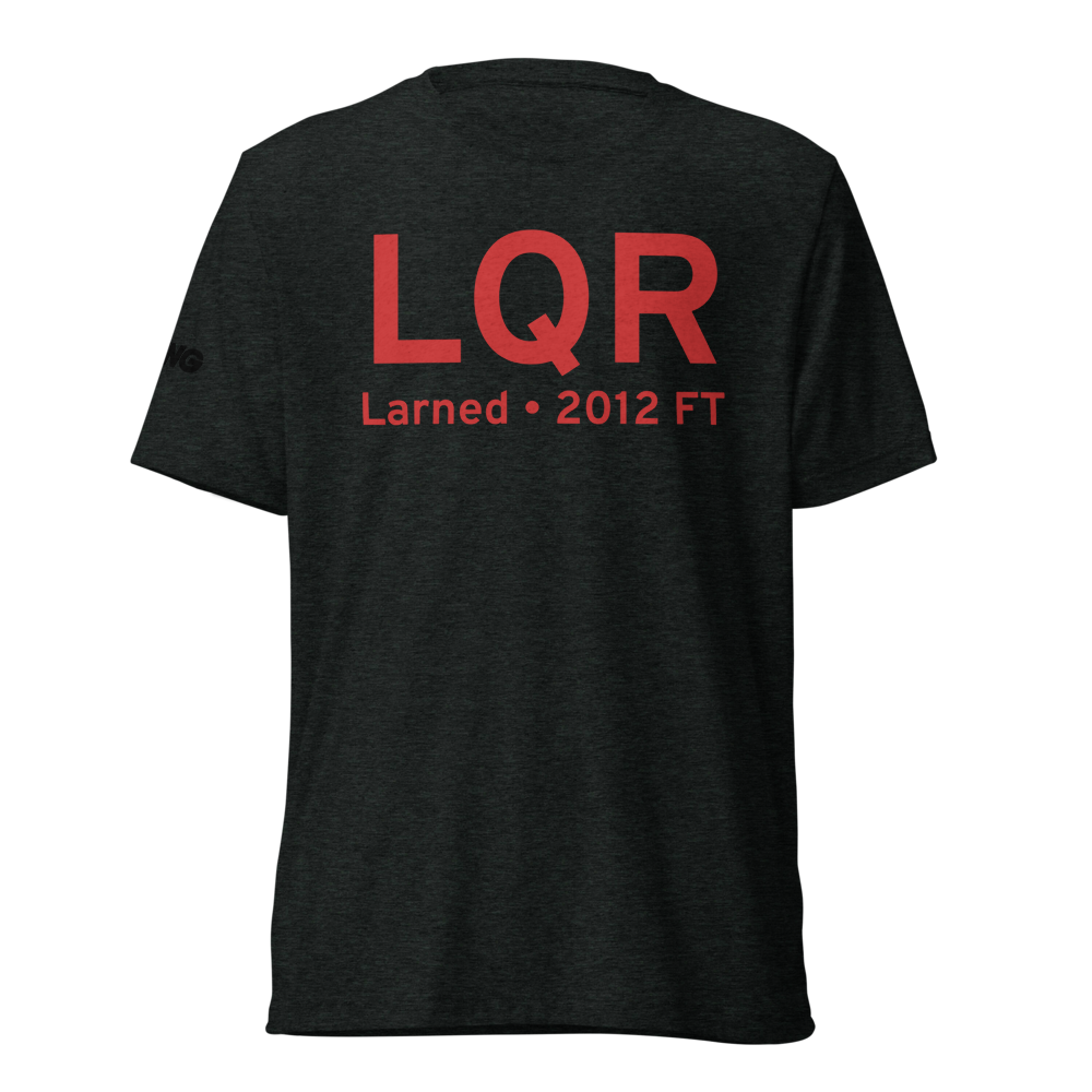 Larned (KLQR) Airport Tri-blend T-Shirt 