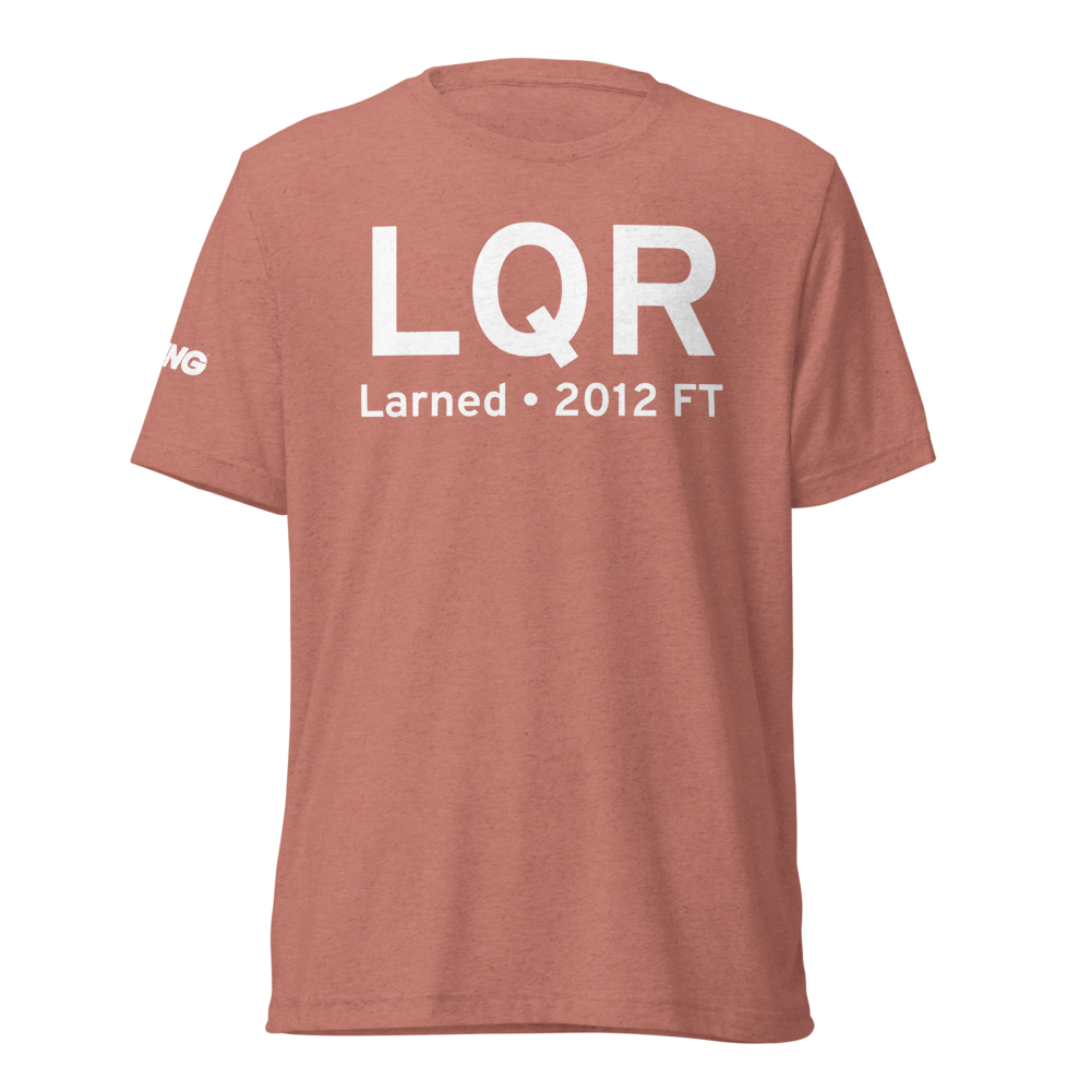 Larned (KLQR) Airport Tri-blend T-Shirt 