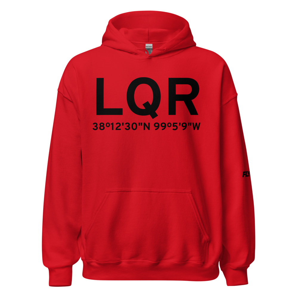 Larned (KLQR) Airport Hoodie Sweatshirt 