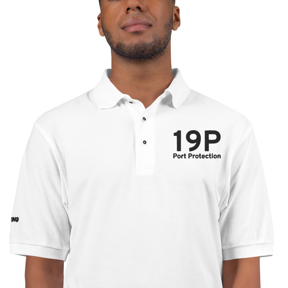 Port Protection (19P) Airport Port Authority Embroidered Polo Shirt 