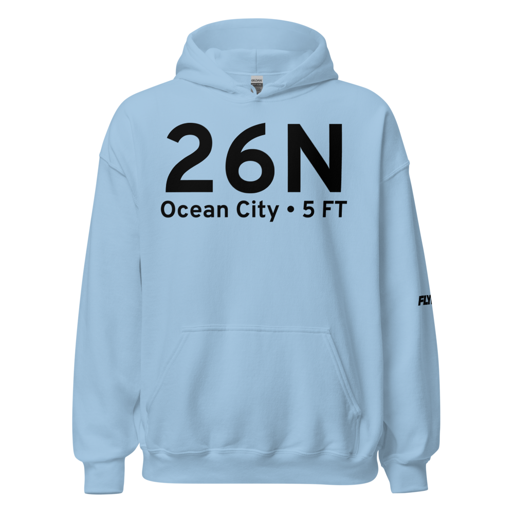 Ocean City (26N) Airport Hoodie Sweatshirt 