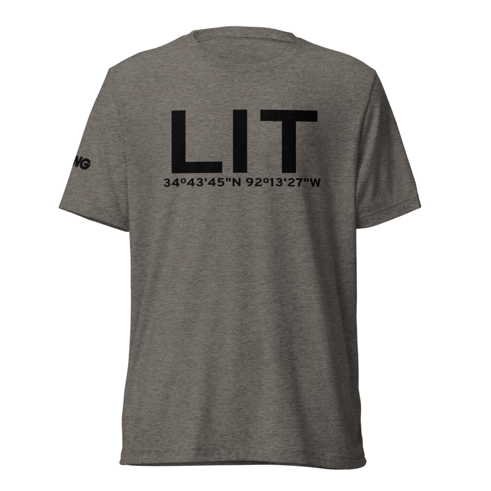 Little Rock (KLIT) Airport Tri-blend T-Shirt 