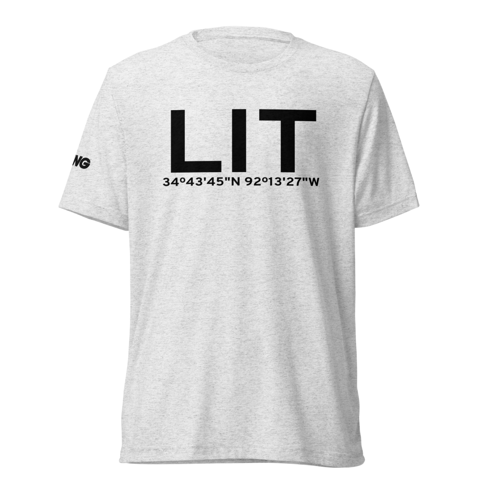Little Rock (KLIT) Airport Tri-blend T-Shirt 