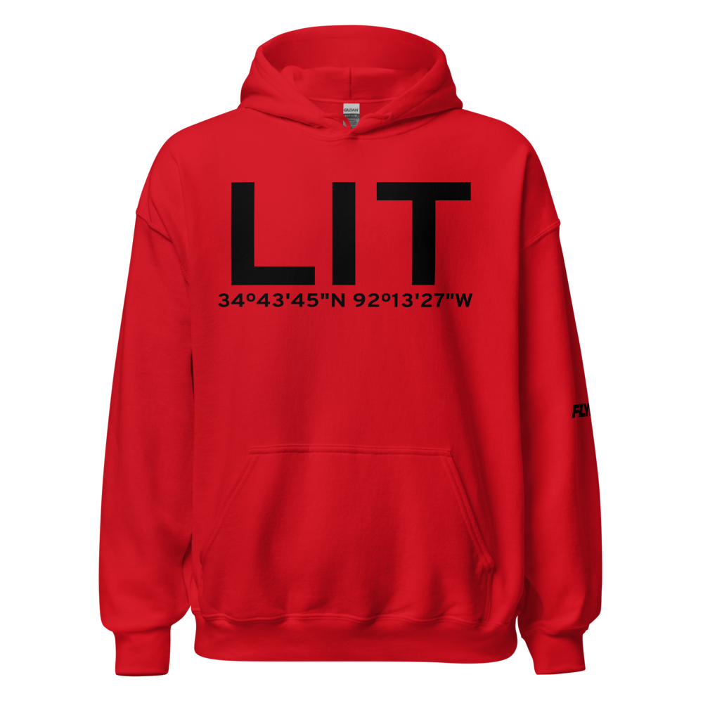 Little Rock (KLIT) Airport Hoodie Sweatshirt 