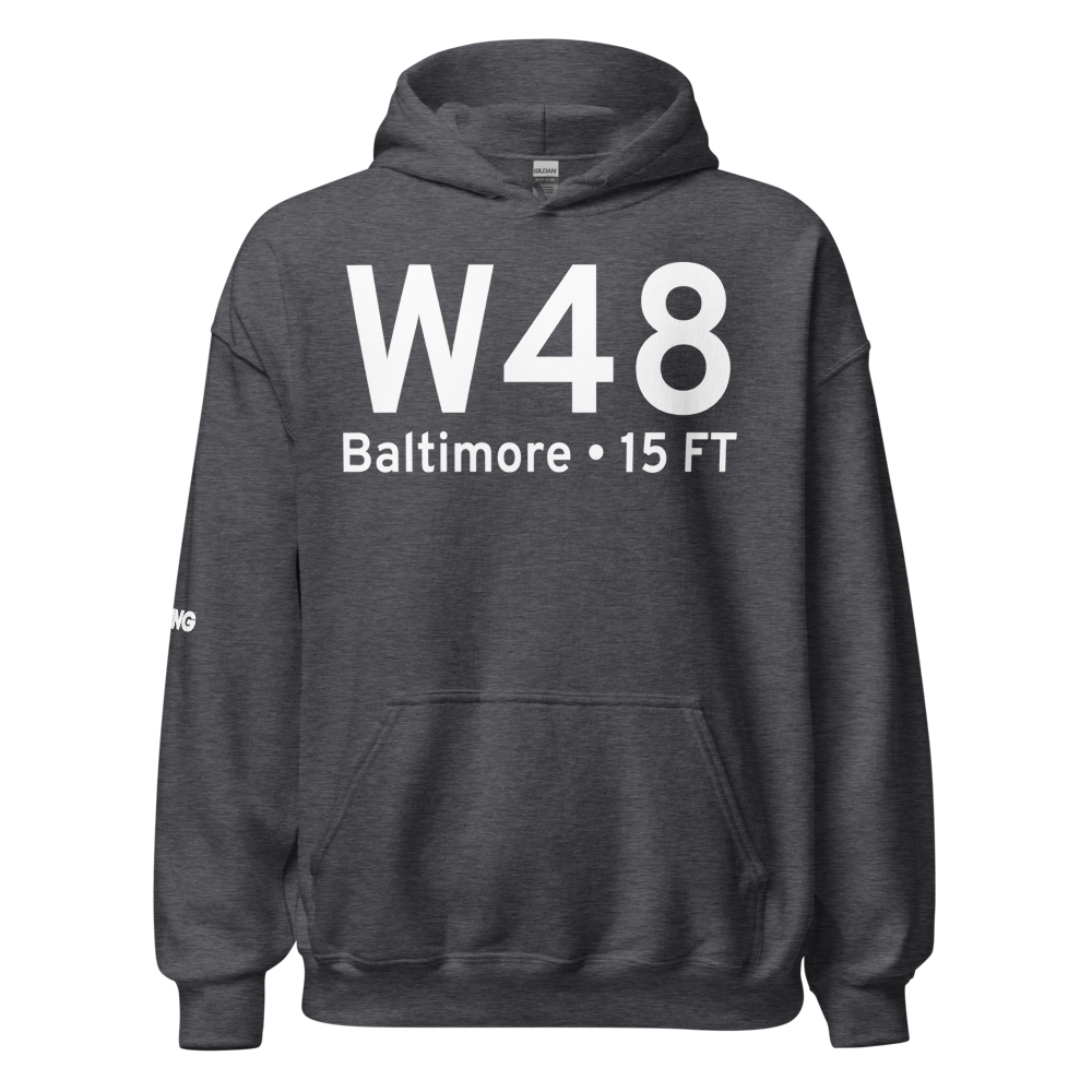 Baltimore (W48) Airport Hoodie Sweatshirt 