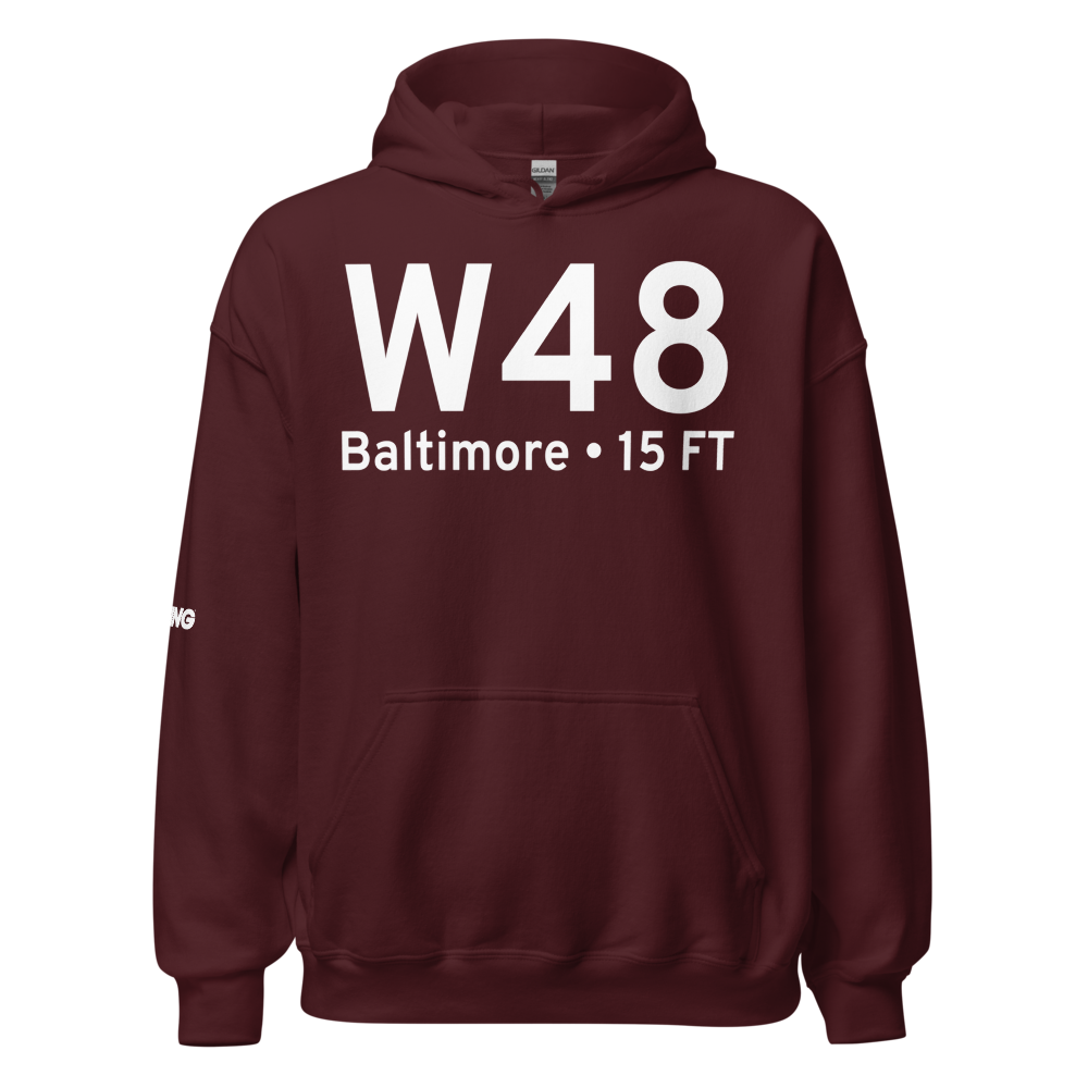 Baltimore (W48) Airport Hoodie Sweatshirt 