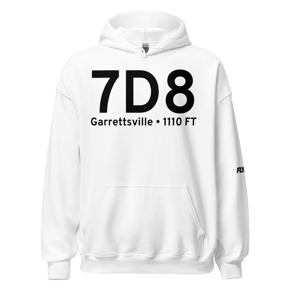 Garrettsville (7D8) Airport Hoodie Sweatshirt 