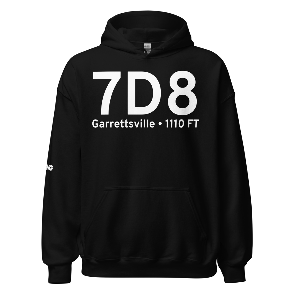 Garrettsville (7D8) Airport Hoodie Sweatshirt 