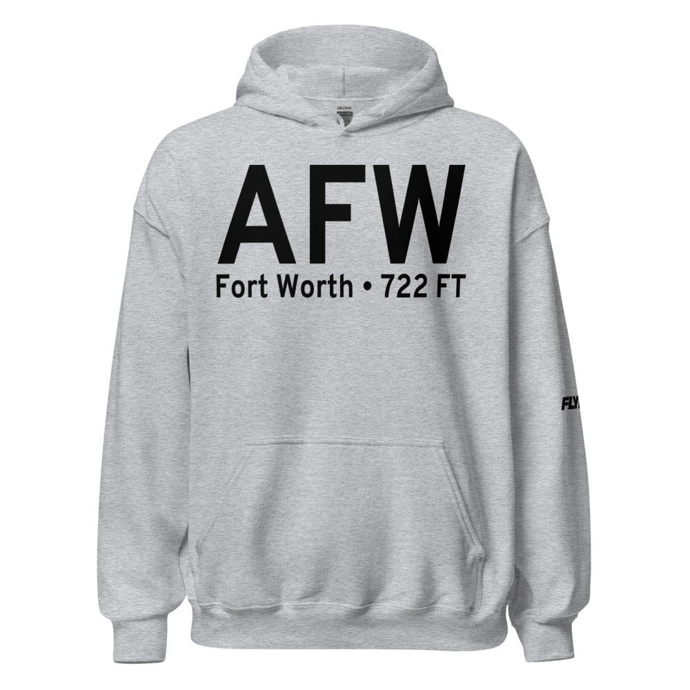 Fort Worth (KAFW) Airport Hoodie Sweatshirt 