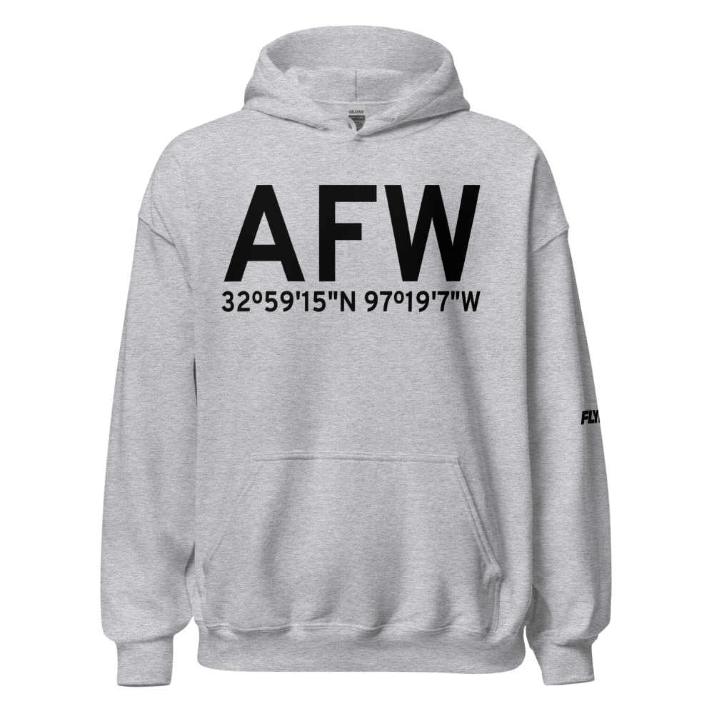 Fort Worth (KAFW) Airport Hoodie Sweatshirt 