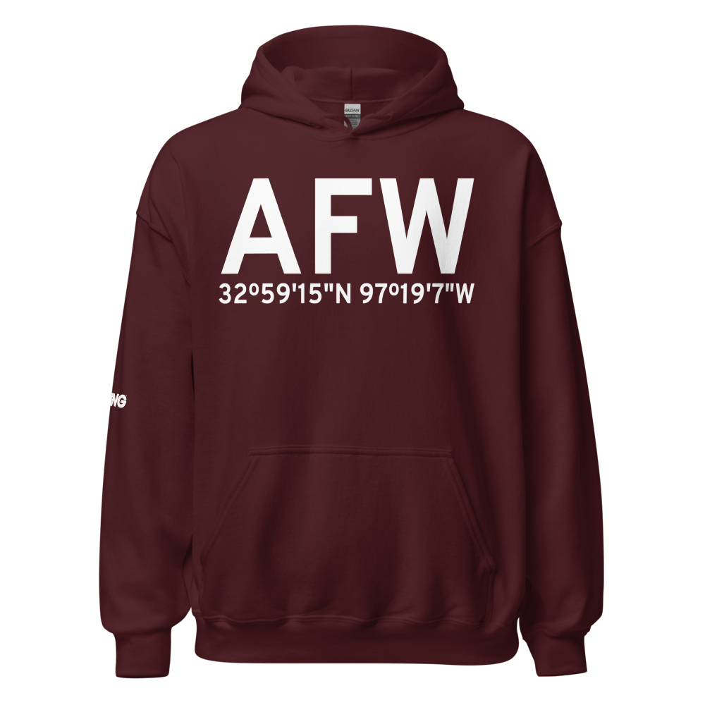 Fort Worth (KAFW) Airport Hoodie Sweatshirt 