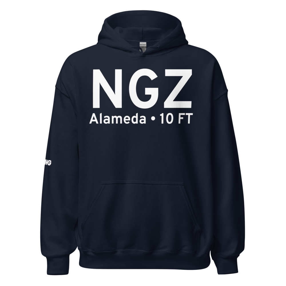Alameda (KNGZ) Airport Hoodie Sweatshirt 