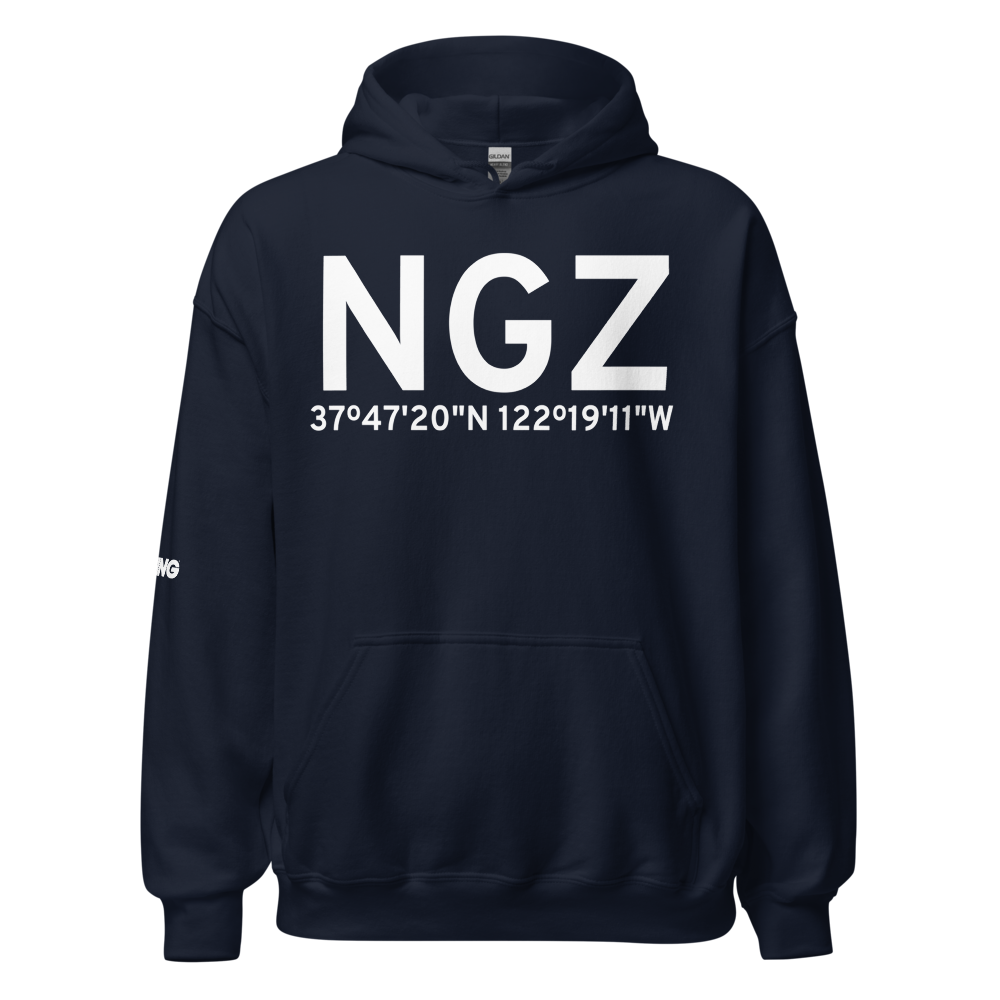 Alameda (KNGZ) Airport Hoodie Sweatshirt 