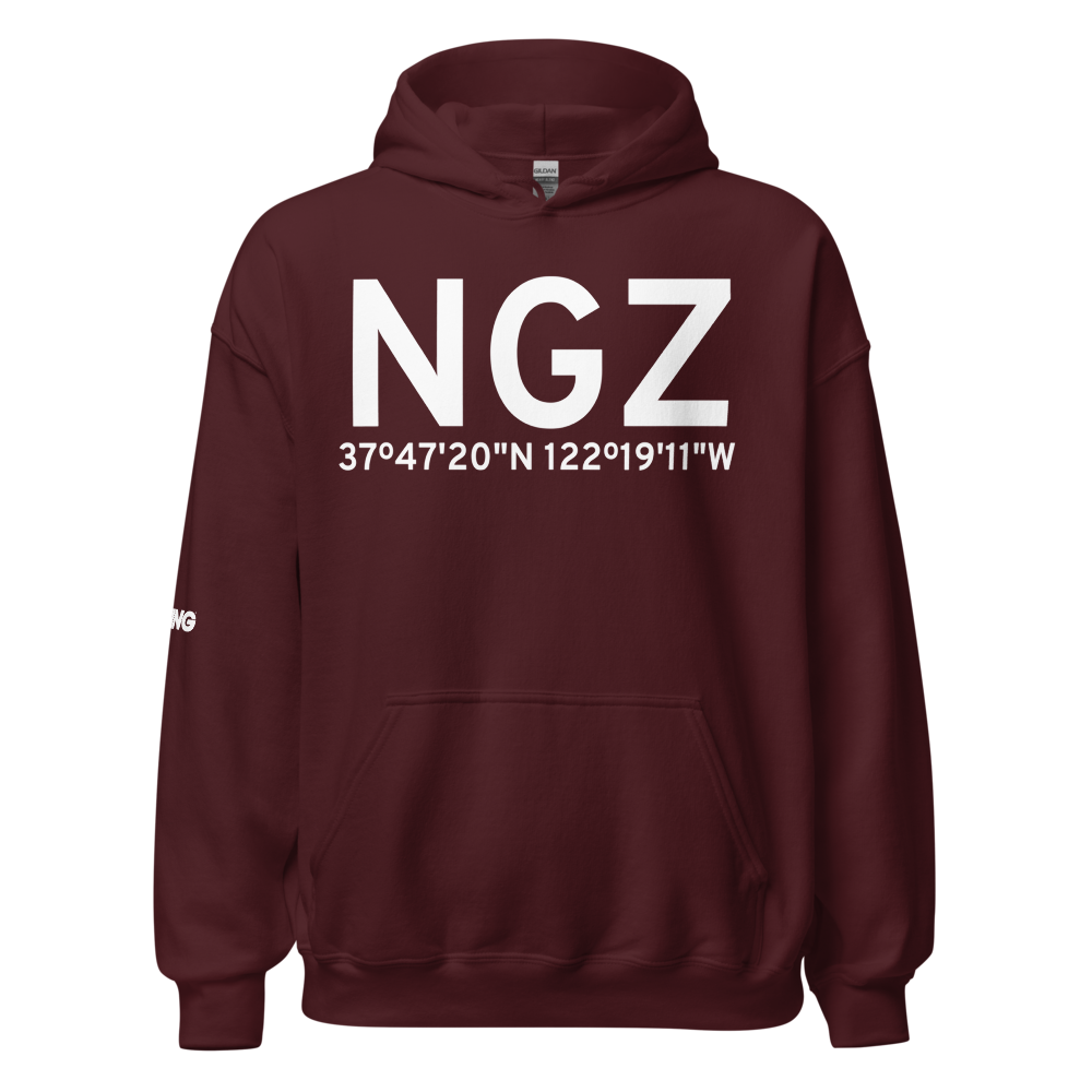 Alameda (KNGZ) Airport Hoodie Sweatshirt 