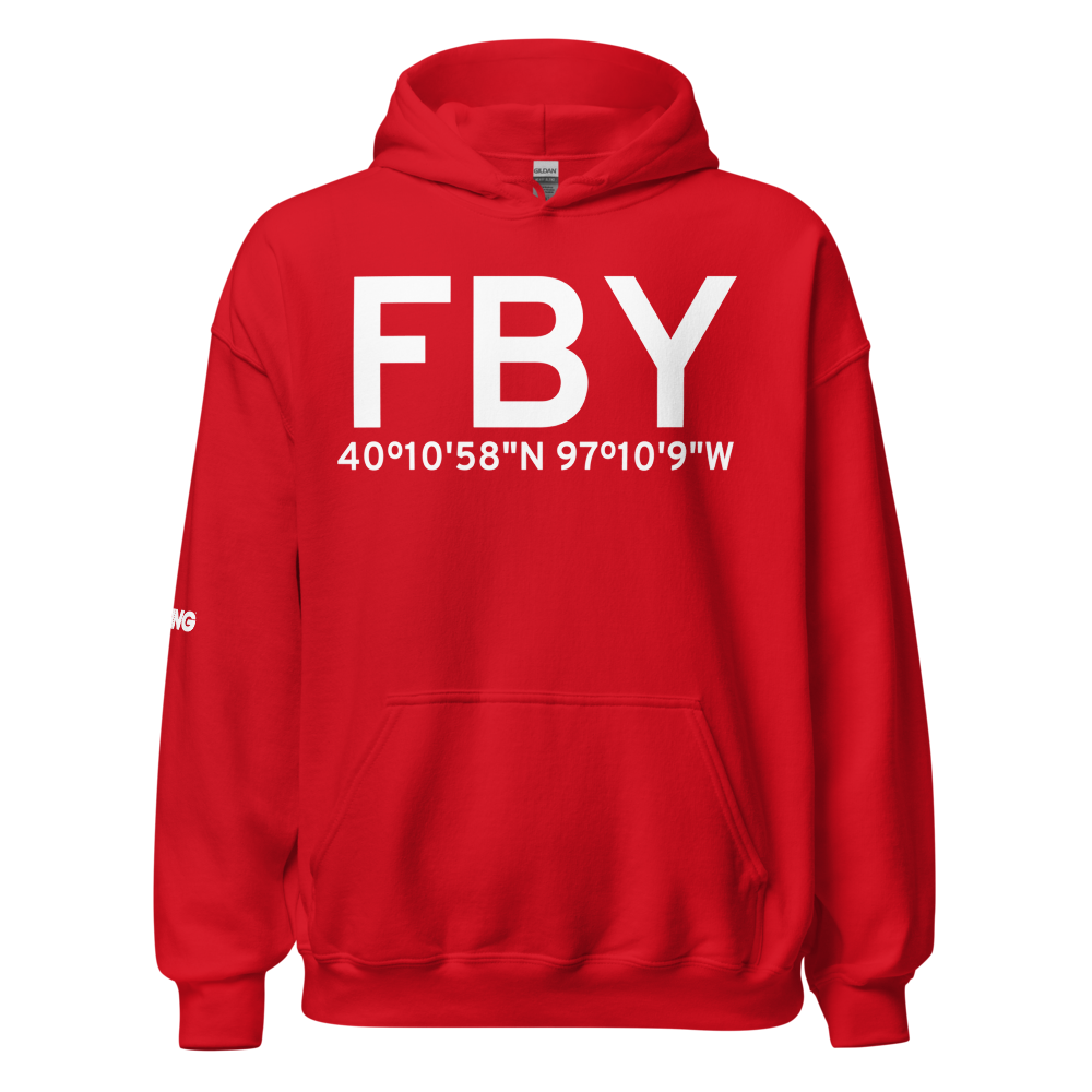 Fairbury (KFBY) Airport Hoodie Sweatshirt 