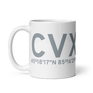 Charlevoix (KCVX) Airport Mug