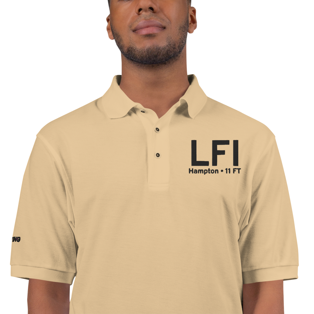 Hampton (KLFI) Airport Port Authority Embroidered Polo Shirt 