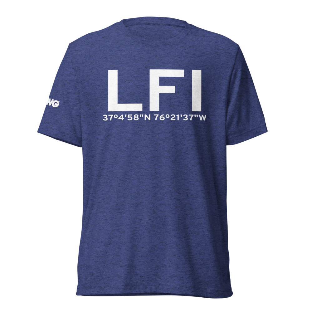 Hampton (KLFI) Airport Tri-blend T-Shirt 