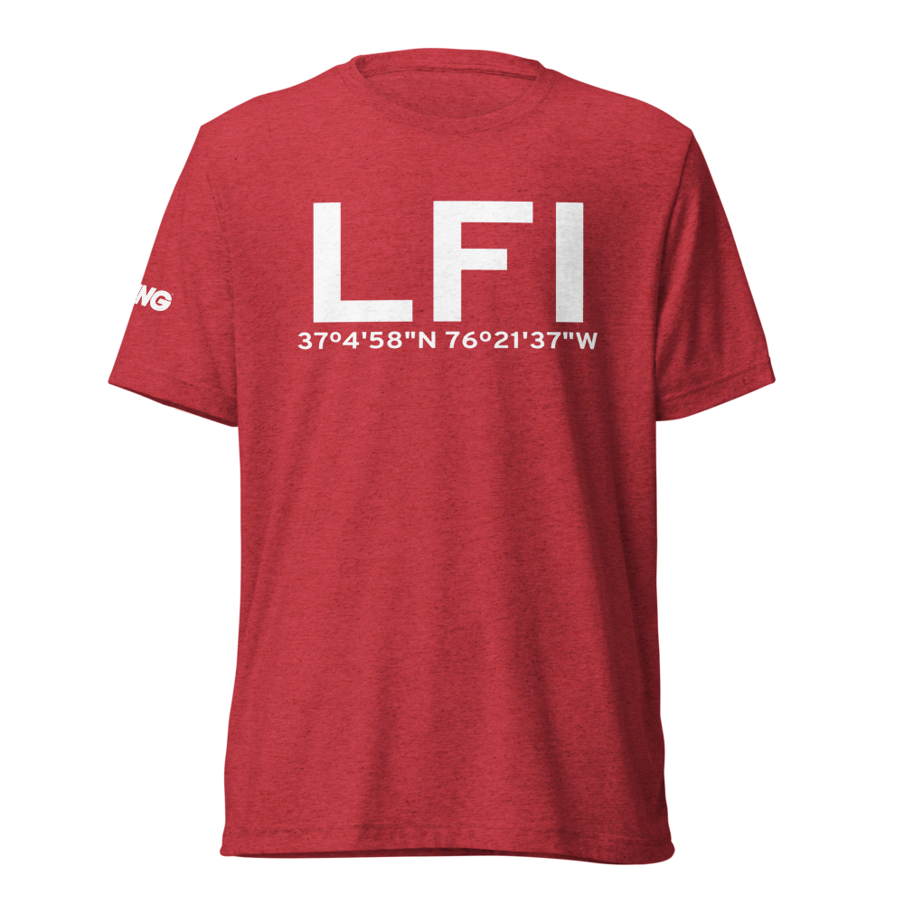 Hampton (KLFI) Airport Tri-blend T-Shirt 