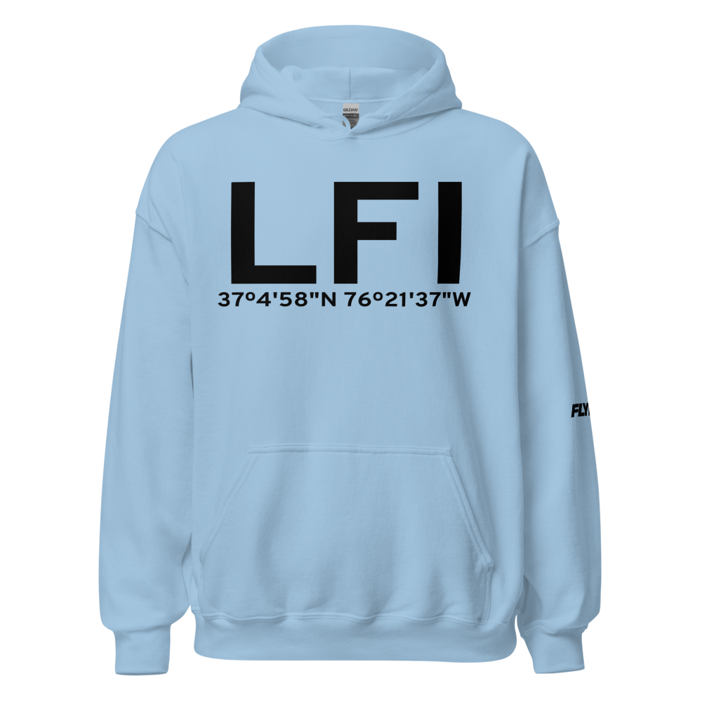 Hampton (KLFI) Airport Hoodie Sweatshirt 