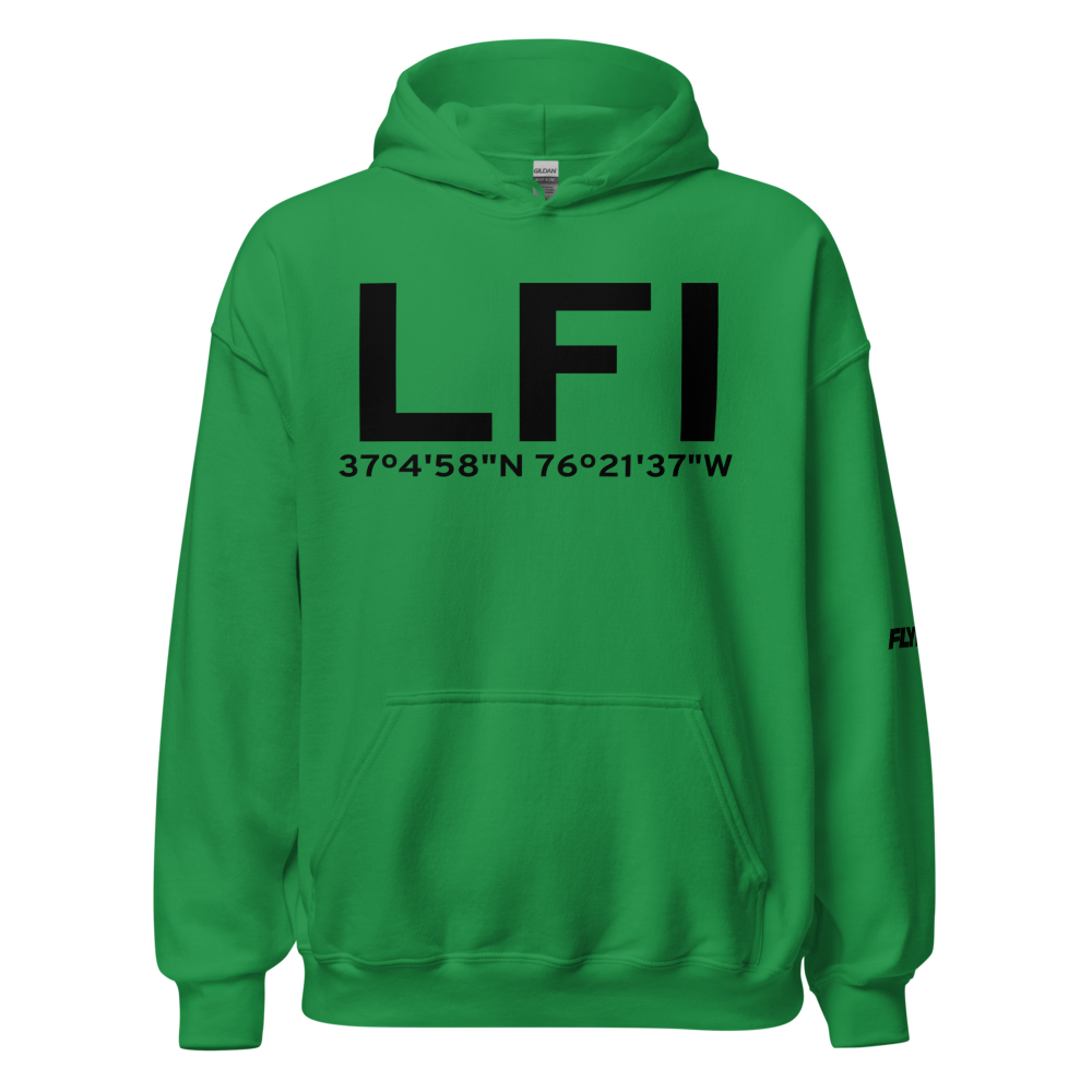 Hampton (KLFI) Airport Hoodie Sweatshirt 