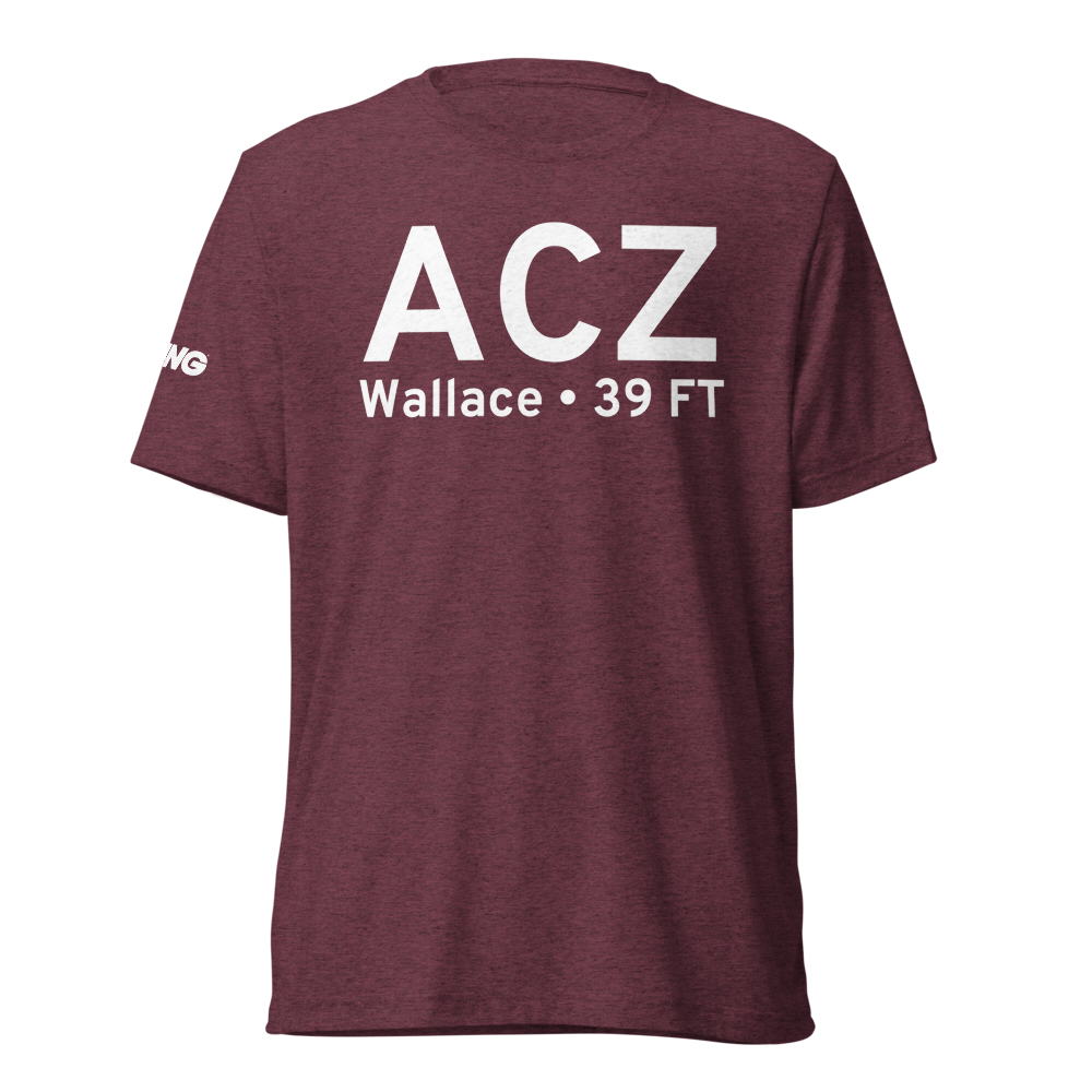 Wallace (KACZ) Airport Tri-blend T-Shirt 
