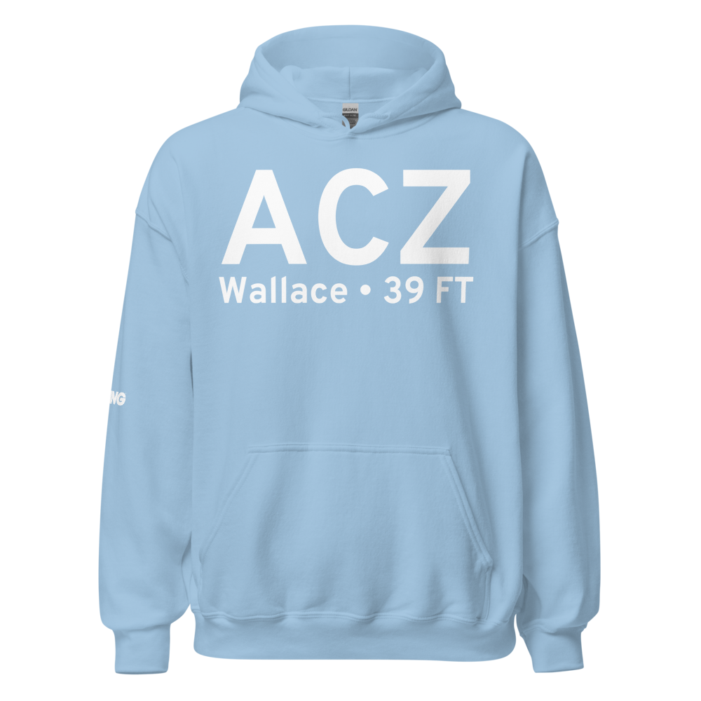 Wallace (KACZ) Airport Hoodie Sweatshirt 