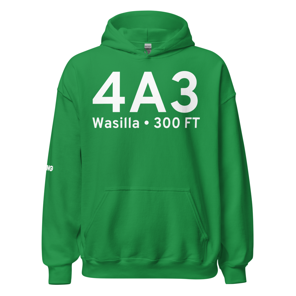 Wasilla (4A3) Airport Hoodie Sweatshirt 