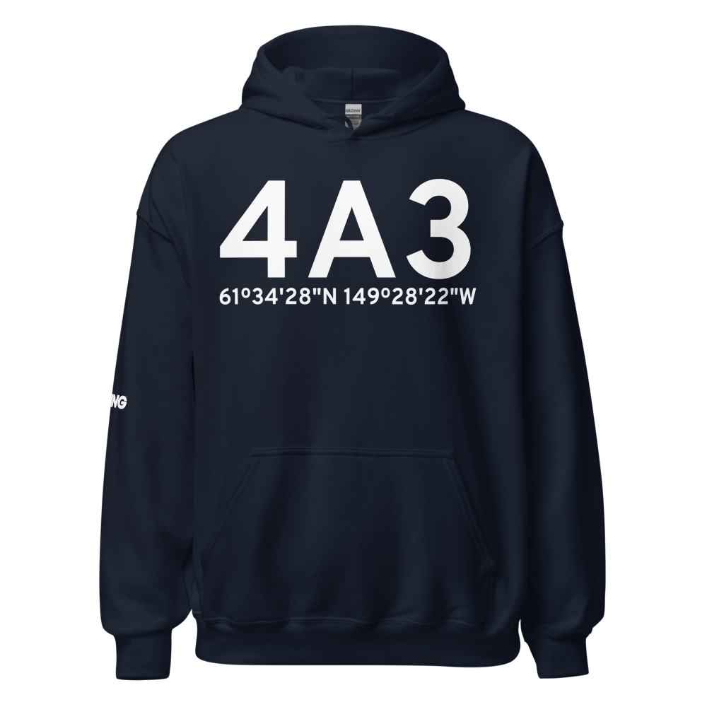 Wasilla (4A3) Airport Hoodie Sweatshirt 