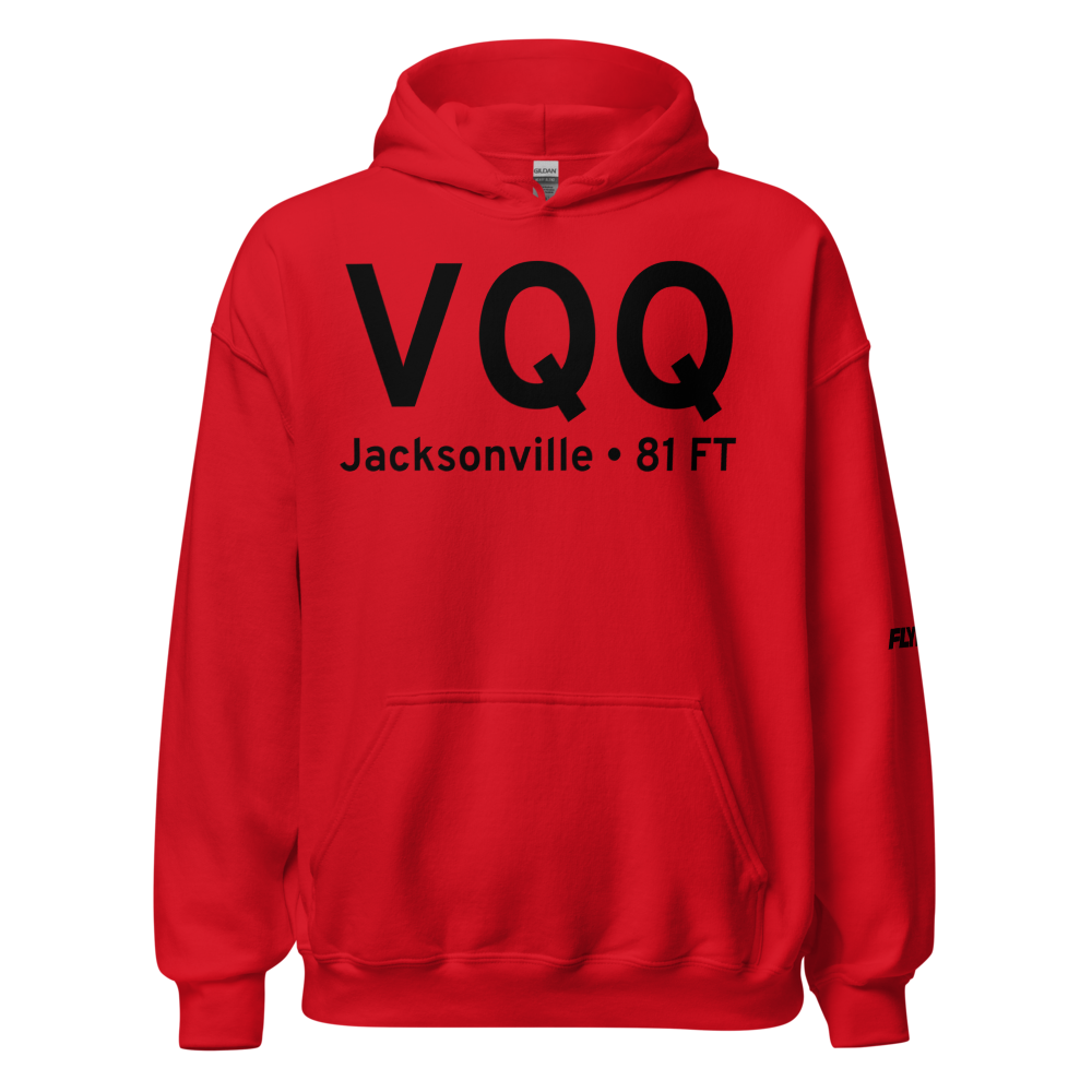 Jacksonville (KVQQ) Airport Hoodie Sweatshirt 