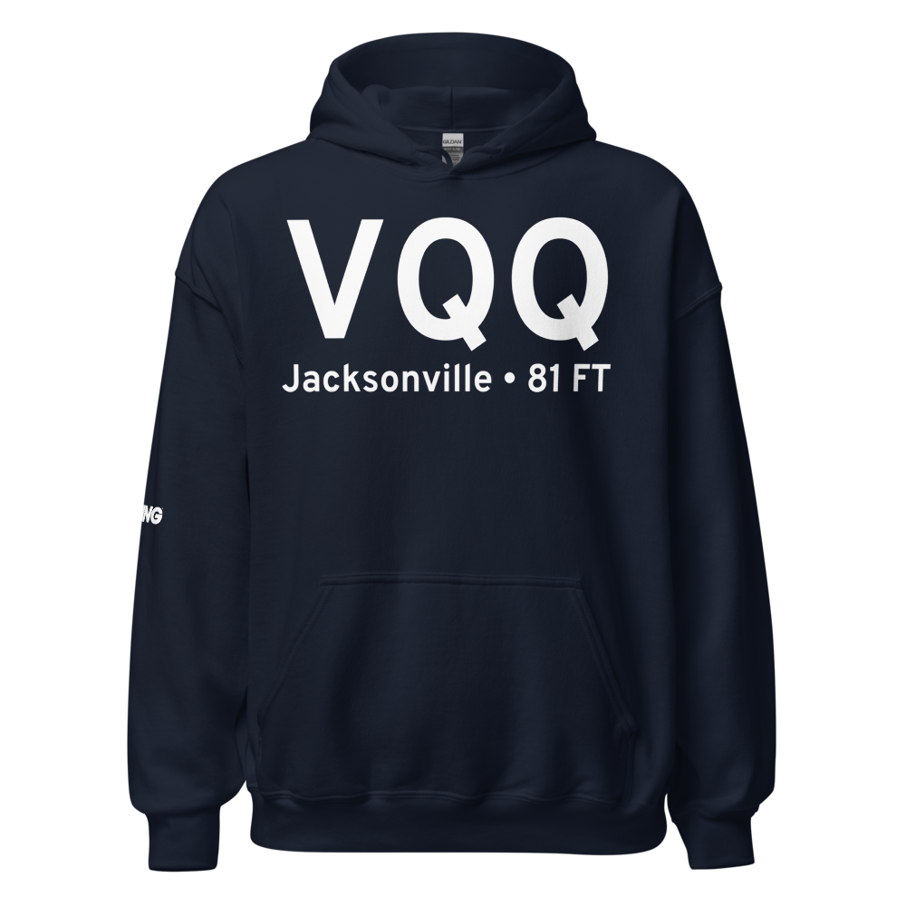 Jacksonville (KVQQ) Airport Hoodie Sweatshirt 