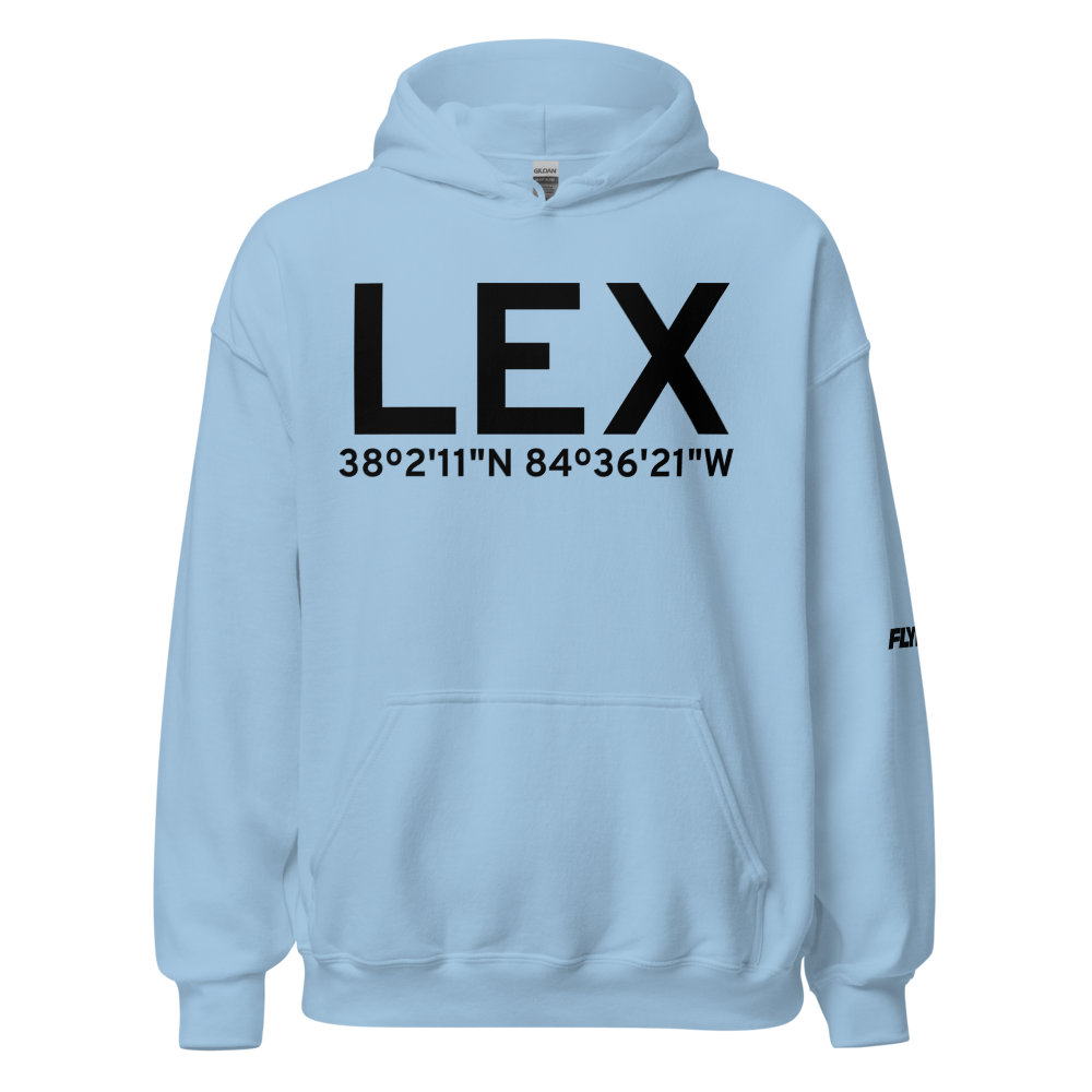 Lexington (KLEX) Airport Hoodie Sweatshirt 