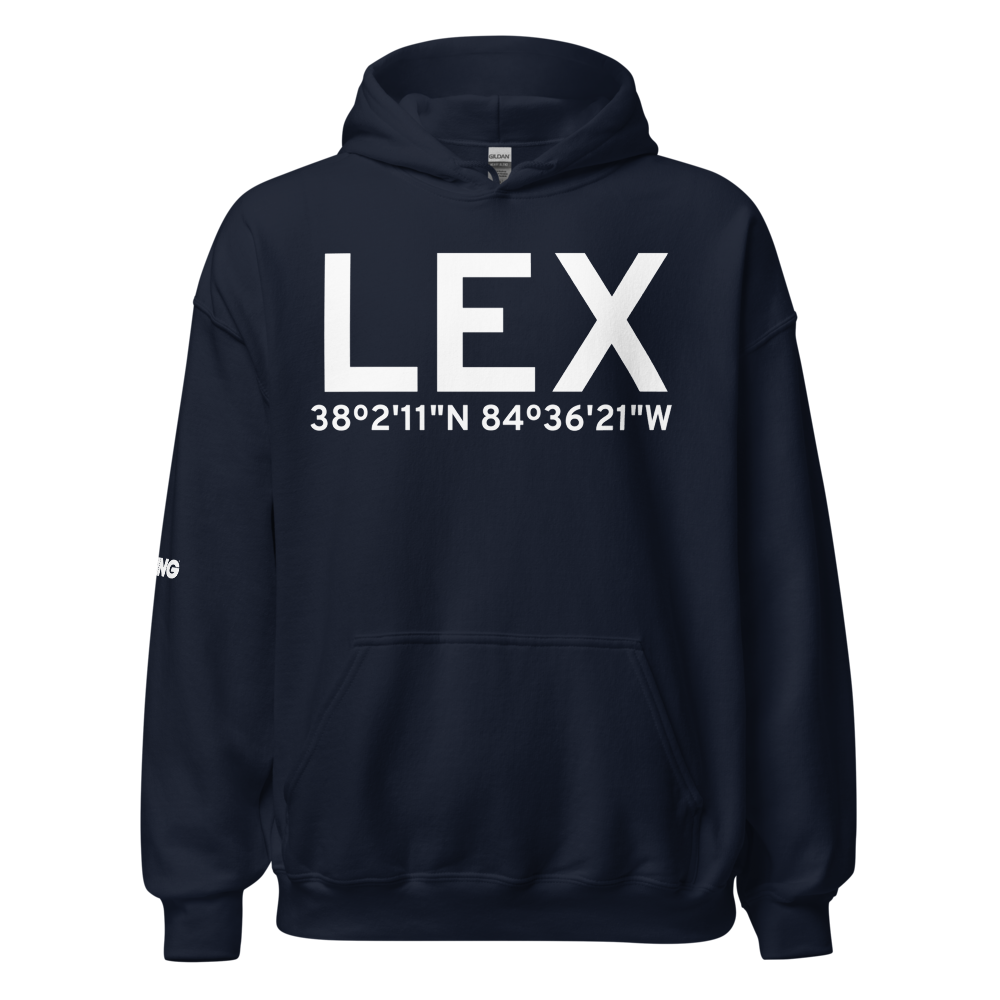 Lexington (KLEX) Airport Hoodie Sweatshirt 