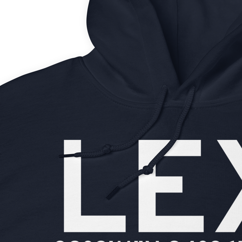Lexington (KLEX) Airport Hoodie Sweatshirt 