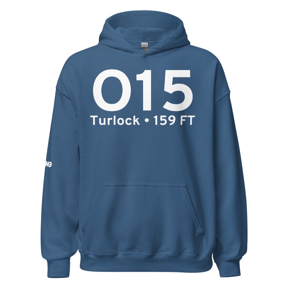 Turlock (KO15) Airport Hoodie Sweatshirt 
