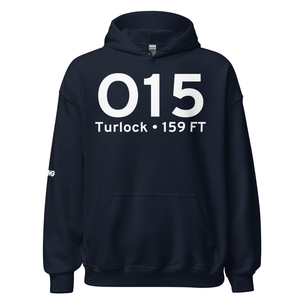 Turlock (KO15) Airport Hoodie Sweatshirt 