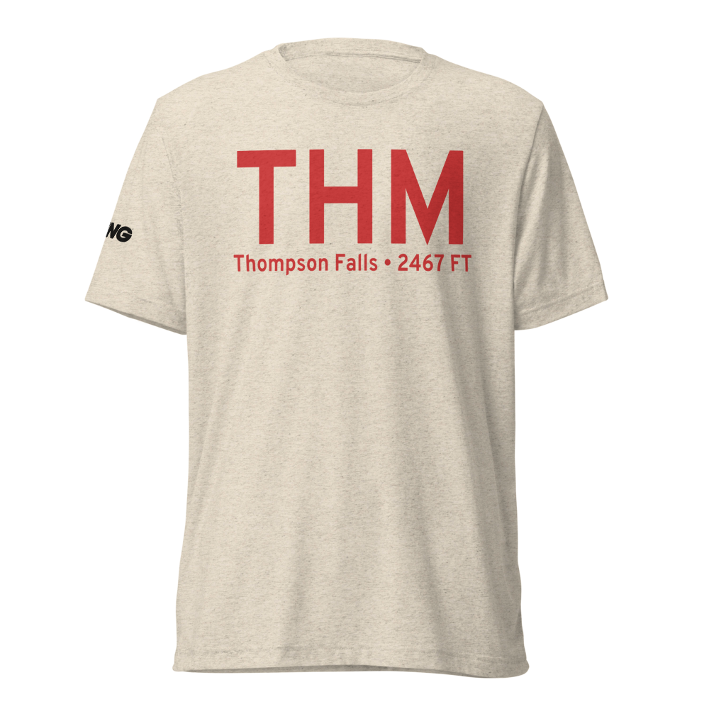 Thompson Falls (KTHM) Airport Tri-blend T-Shirt 