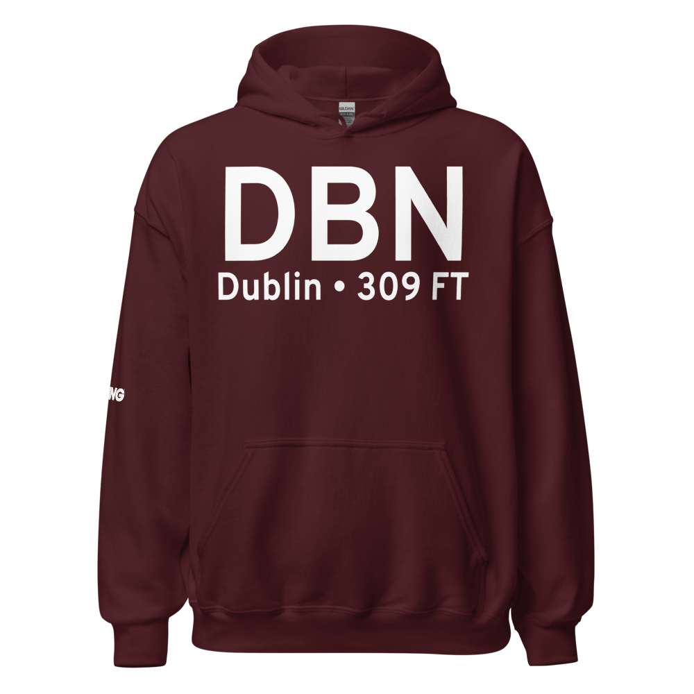 Dublin (KDBN) Airport Hoodie Sweatshirt 