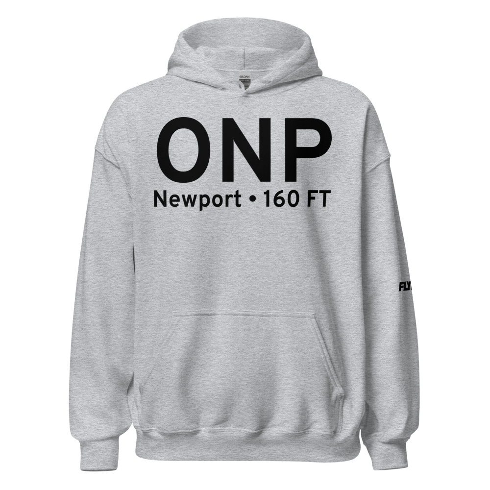 Newport (KONP) Airport Hoodie Sweatshirt 