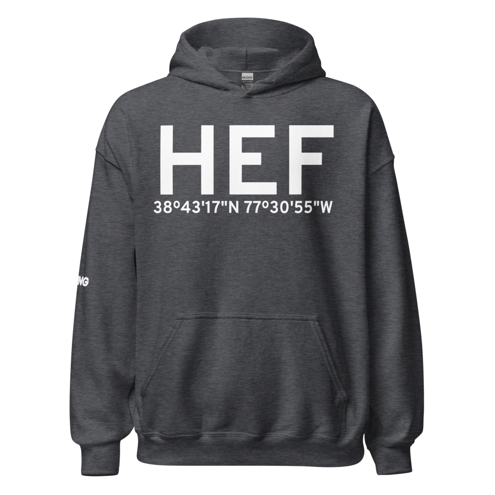 Manassas (KHEF) Airport Hoodie Sweatshirt 