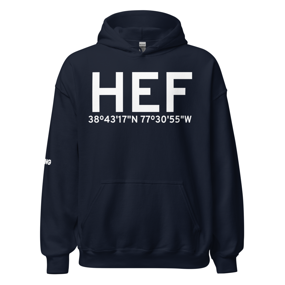 Manassas (KHEF) Airport Hoodie Sweatshirt 