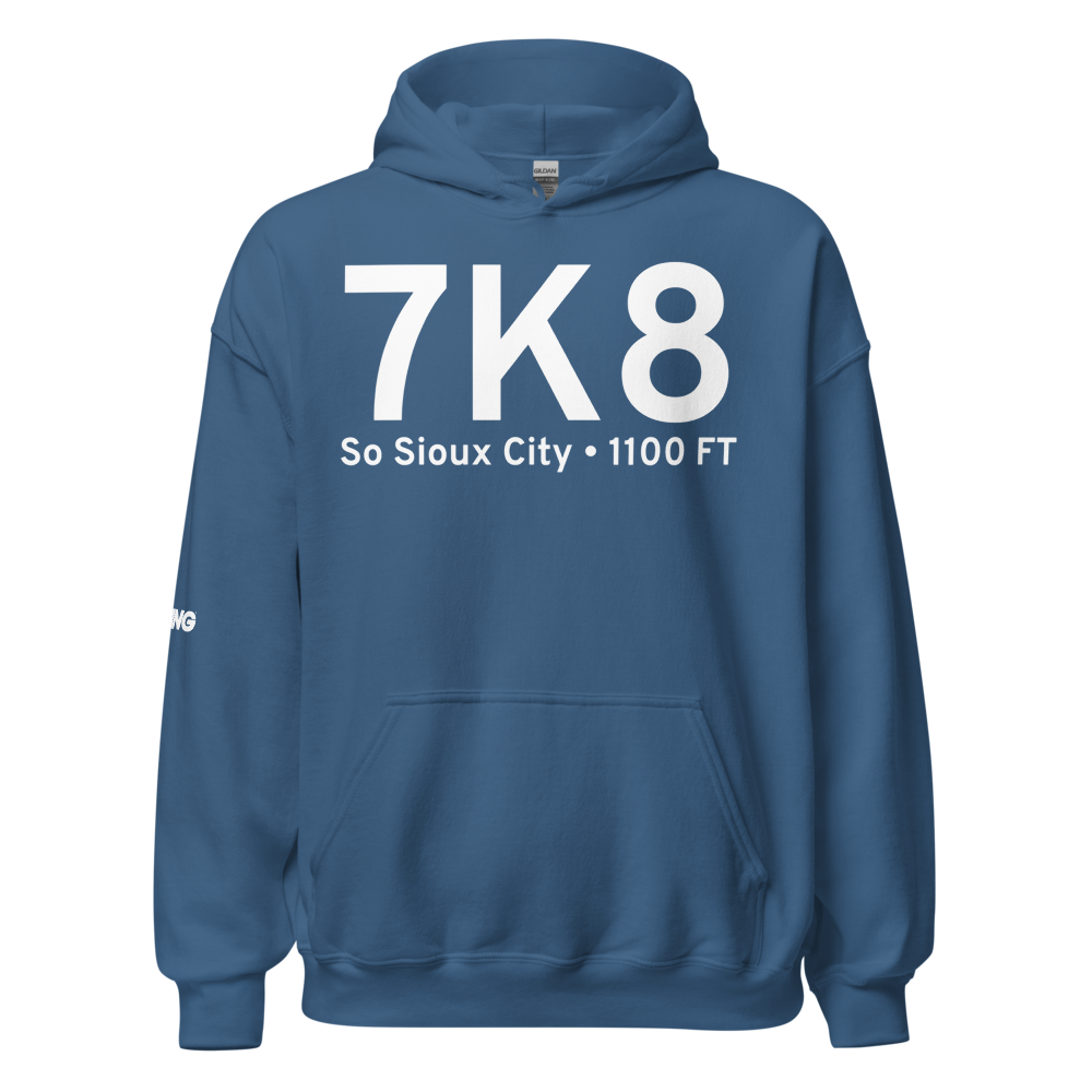So Sioux City (K7K8) Airport Hoodie Sweatshirt 