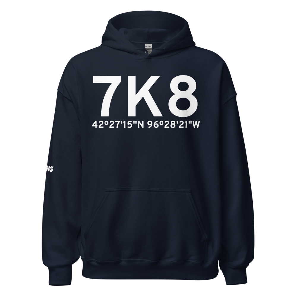 So Sioux City (K7K8) Airport Hoodie Sweatshirt 
