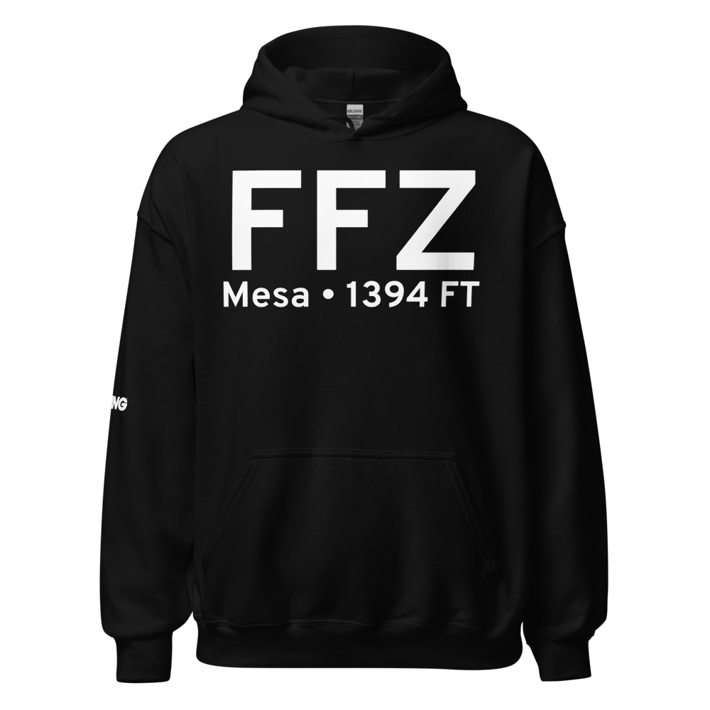 Mesa (KFFZ) Airport Hoodie Sweatshirt 