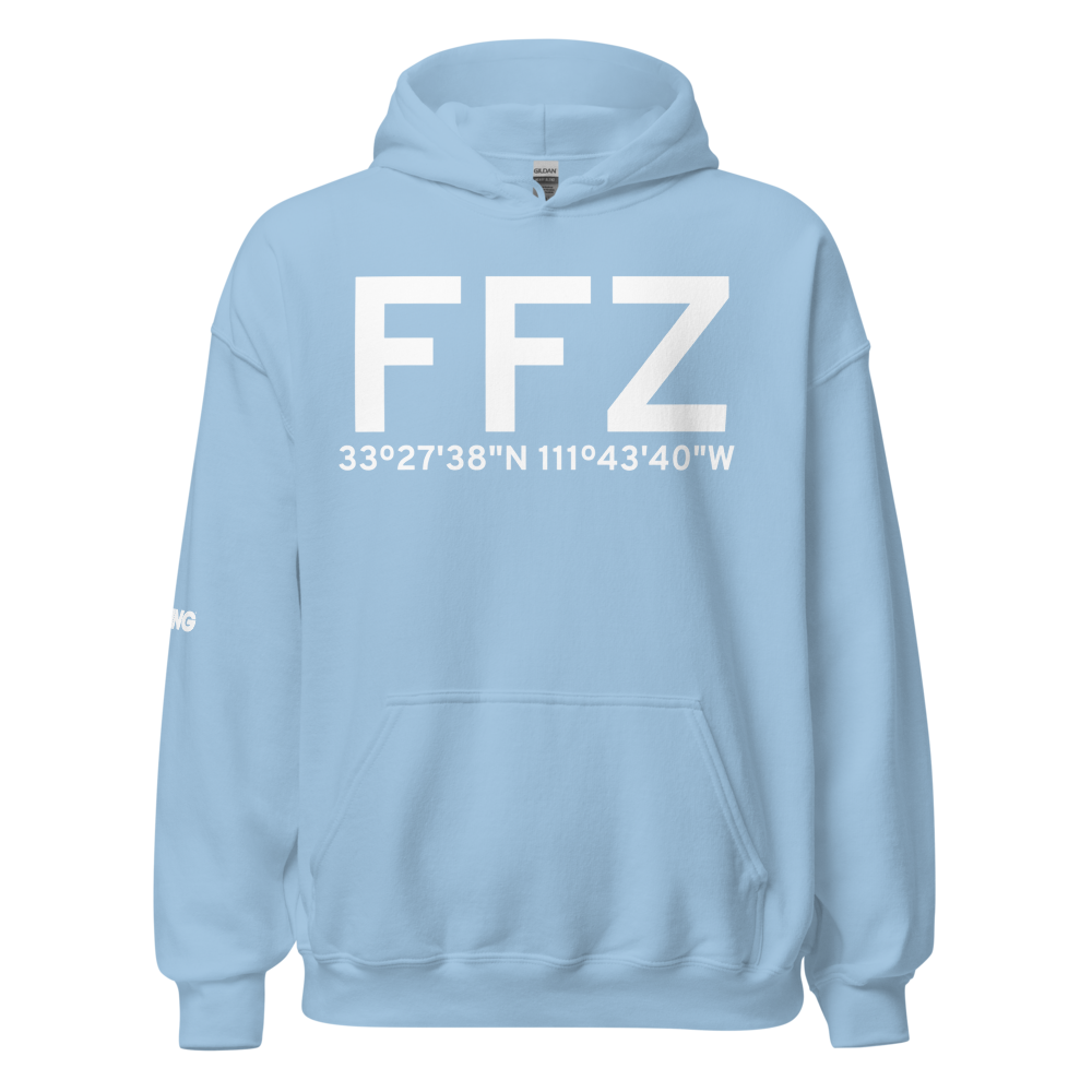 Mesa (KFFZ) Airport Hoodie Sweatshirt 